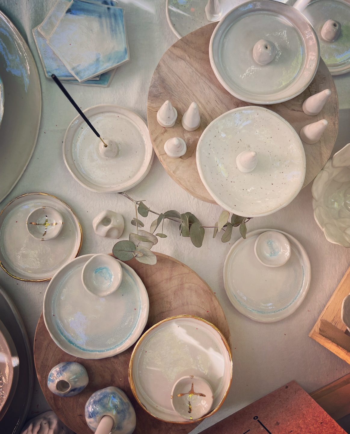 The Home Collection | Jewellery Dish with separate Ring Holder | Tor Pottery