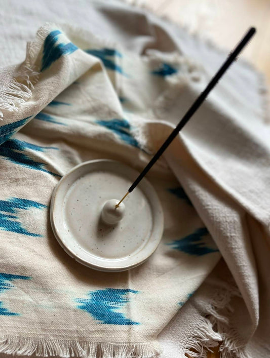 The Home Collection | Pyrite White Incense Holders | Tor Pottery