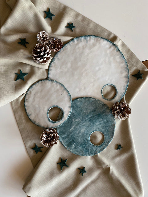 The Home Collection | Custom Round Serving Platters Set | Tor Pottery