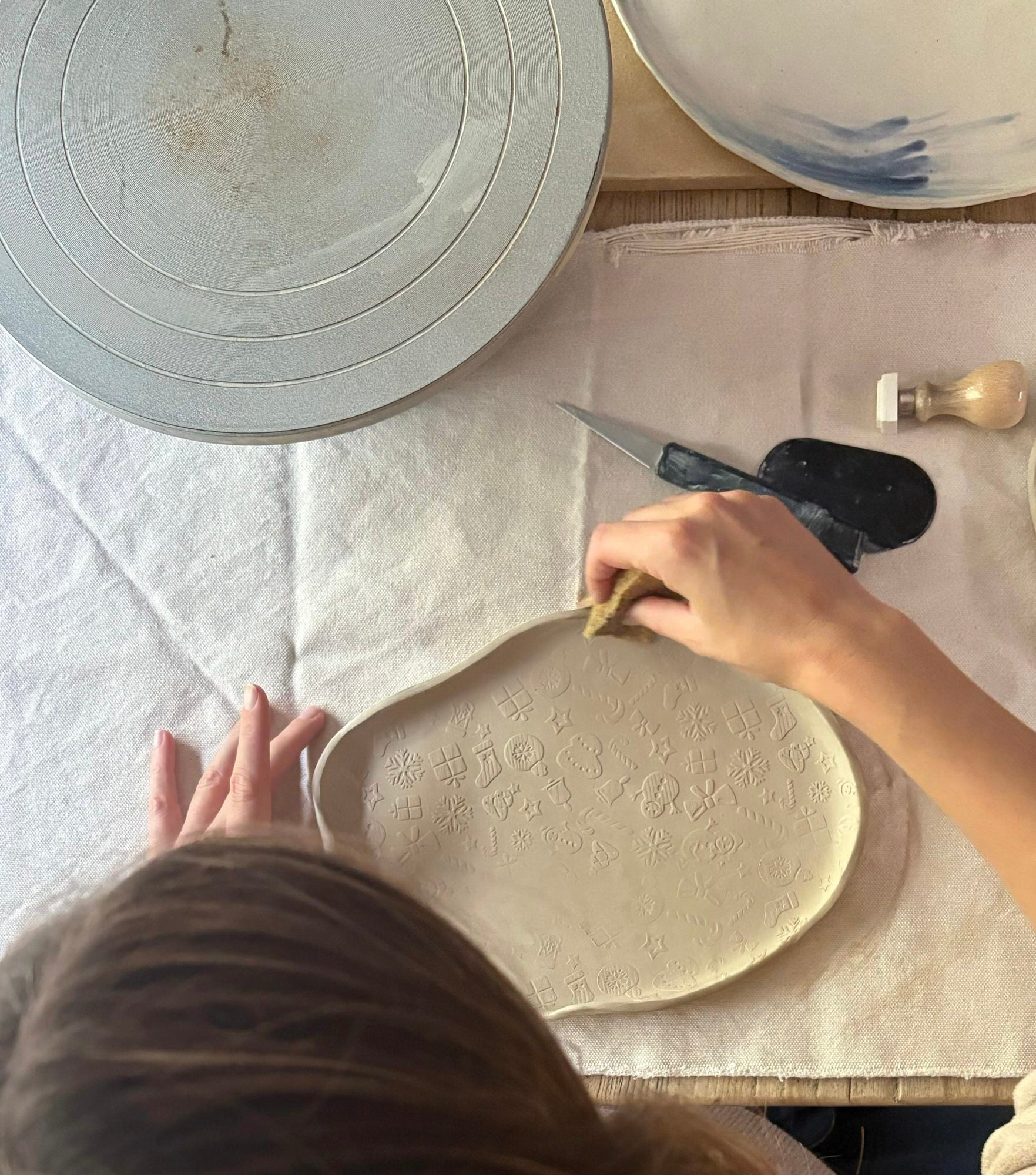 Tory Sacristan | Creating Custom Plates and Dishes | Tor Pottery 
