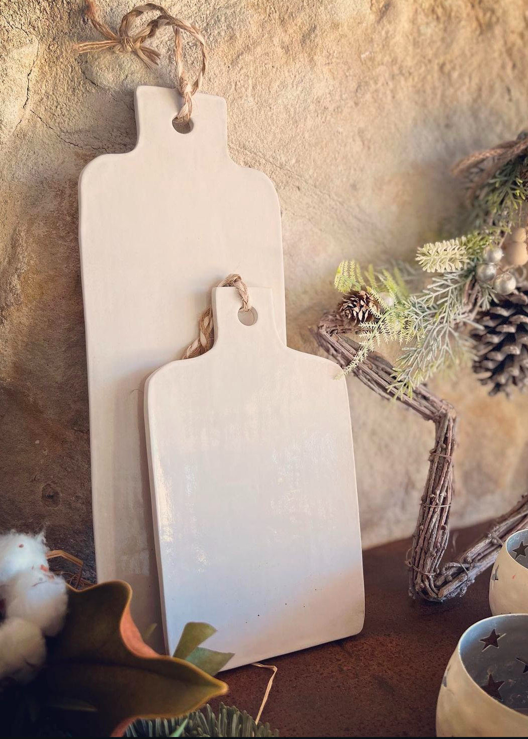 The Farm Collection | Opal White Serving Platters Set | Tor Pottery